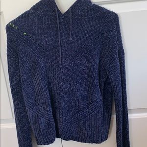 Navy blue hooded sweater